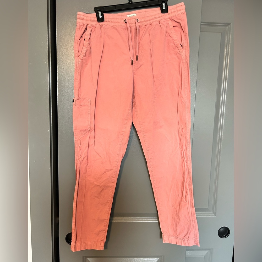 LL Bean coral cargo pants